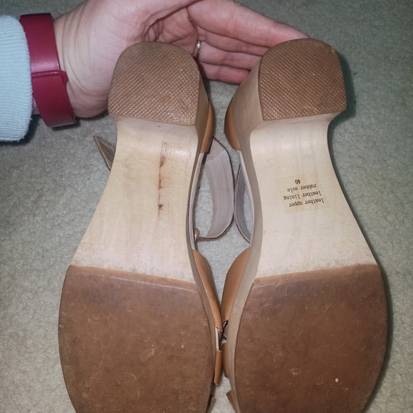 GORMAN Brown Clog Sandal Heels Size 40 - Picture 5 of 11